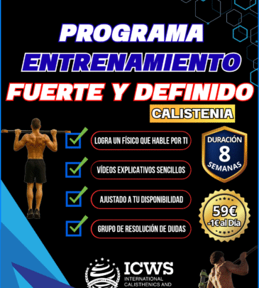 PROGRAMA FUERTE Y DEFINIDO CON CALISTENIA